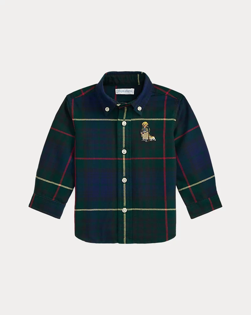 Polo Bear Plaid Oxford Shirt