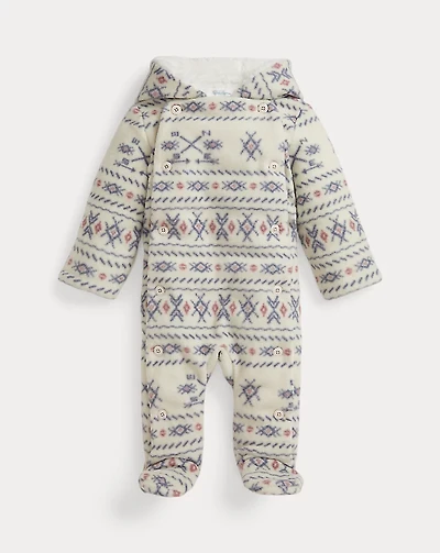 Patterned Fleece Footed Bunting