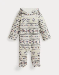 Patterned Fleece Footed Bunting