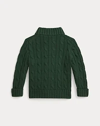 Polo Bear Cotton Full-Zip Sweater