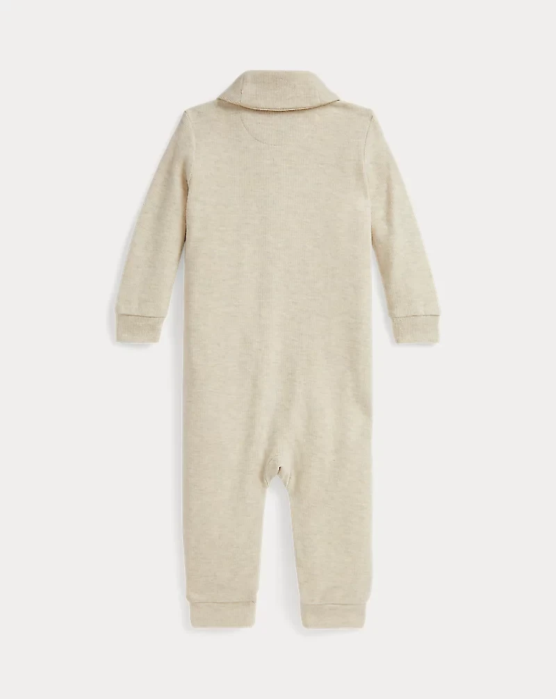 Fleece Shawl-Collar Coverall