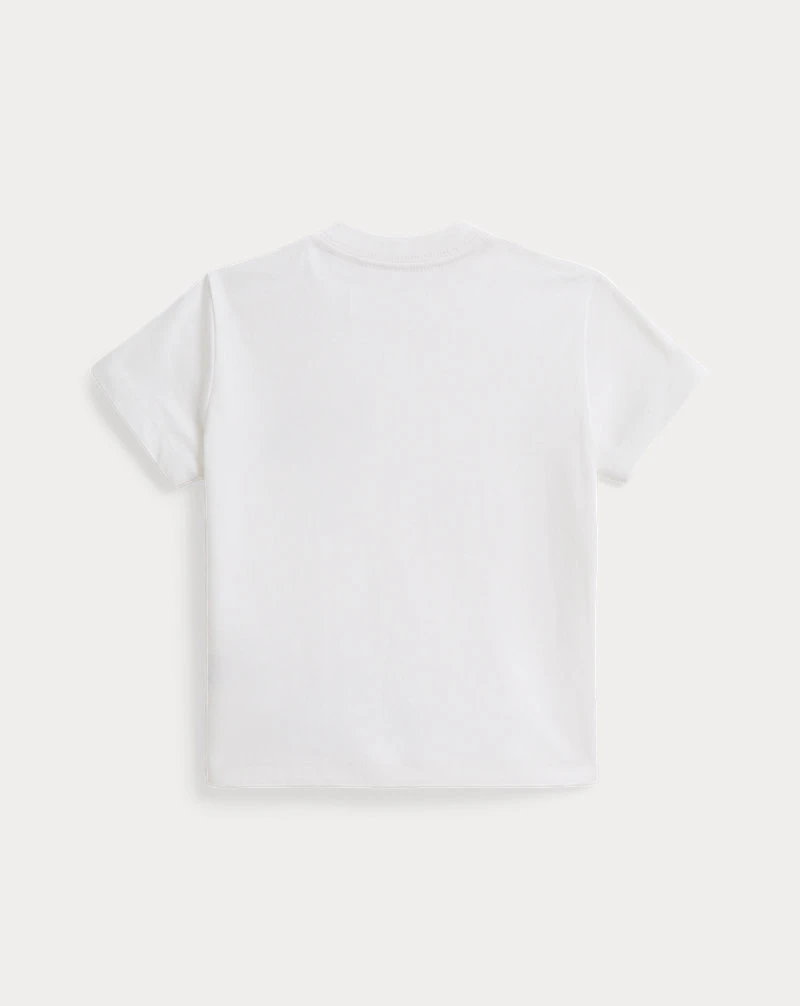 Triple-Pony Cotton Jersey Tee