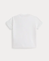Triple-Pony Cotton Jersey Tee
