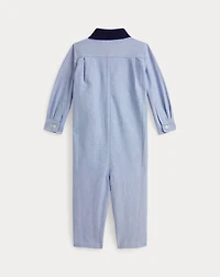 Polo Bear Cotton Oxford Coverall