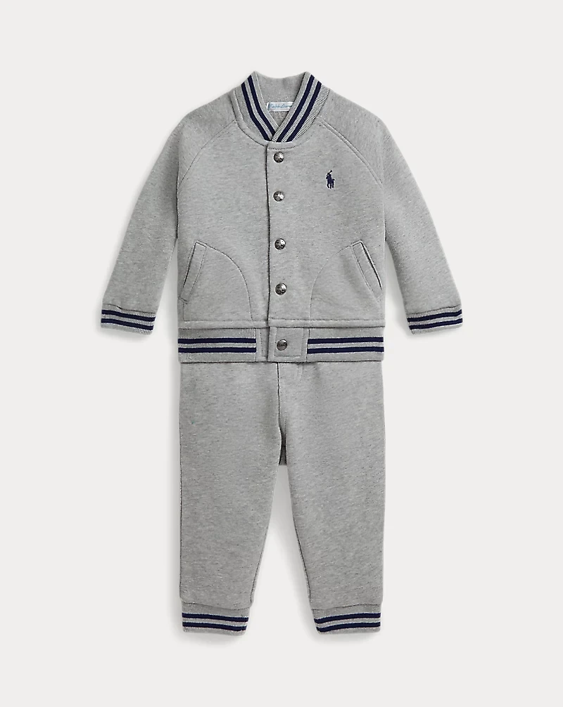 Fleece Baseball Jacket & Jogger Pant