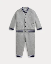 Fleece Baseball Jacket & Jogger Pant