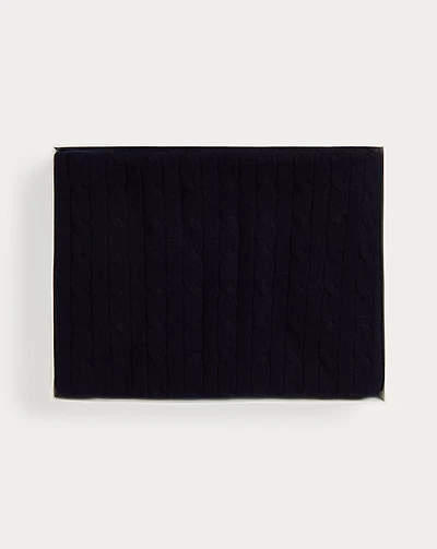 Cable-Knit Cashmere Blanket