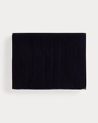 Cable-Knit Cashmere Blanket
