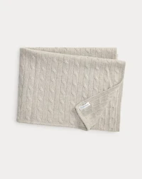 Cable-Knit Cashmere Blanket