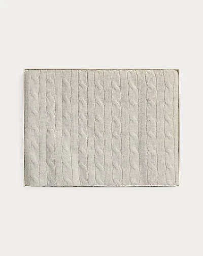 Cable-Knit Cashmere Blanket