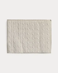 Cable-Knit Cashmere Blanket