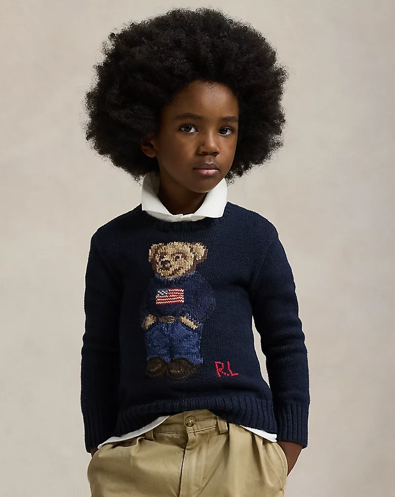 Polo Bear Cotton Sweater