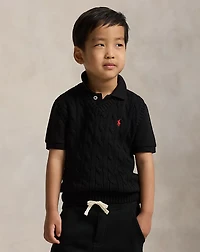 Cable-Knit Cotton Sweater Vest