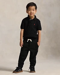Cable-Knit Cotton Sweater Vest