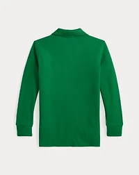Big Pony Mesh Long-Sleeve Polo Shirt