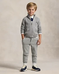 Cotton Full-Zip Sweater