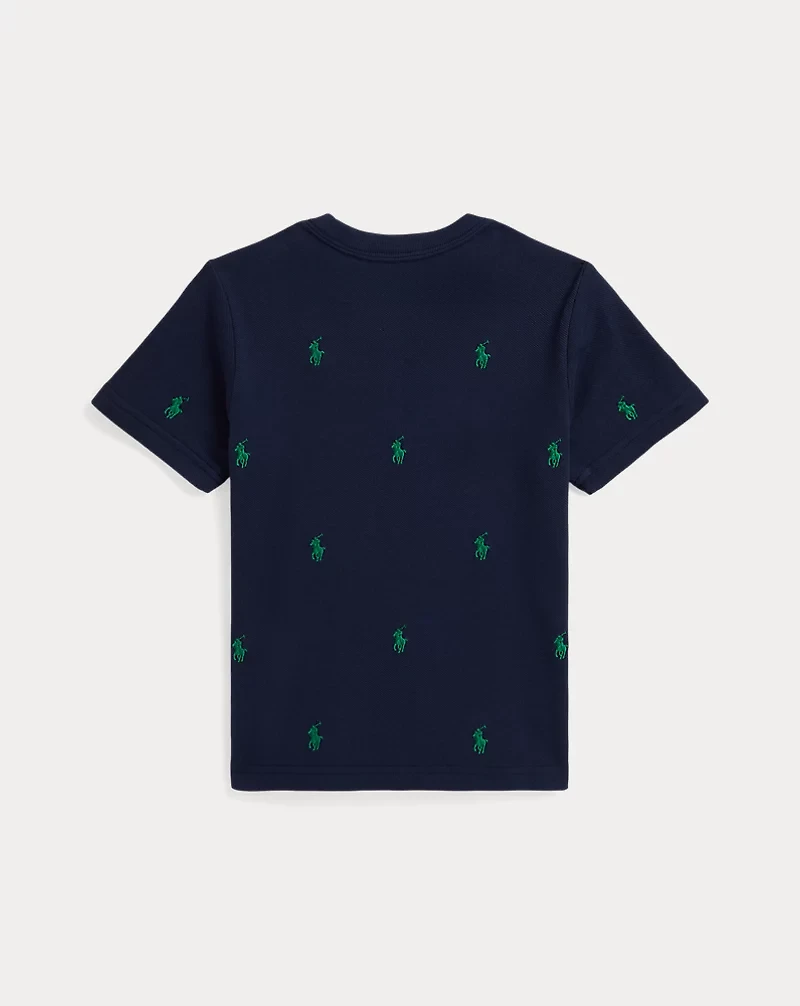 Polo Pony Cotton Mesh Tee