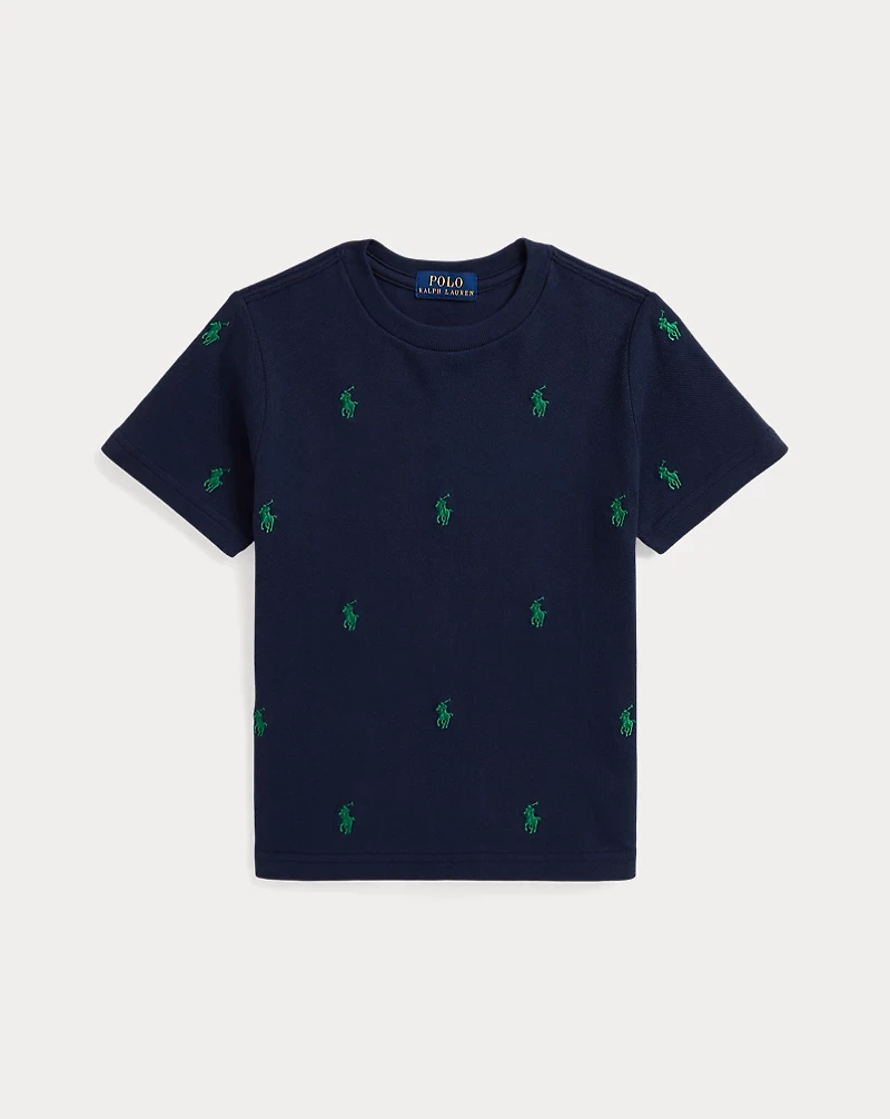 Polo Pony Cotton Mesh Tee