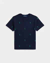 Polo Pony Cotton Mesh Tee