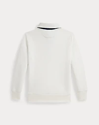 Waffle-Knit Cotton Henley Shirt