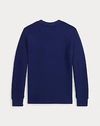 Waffle-Knit Cotton Long-Sleeve Tee