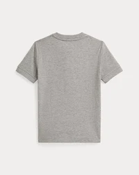 Cotton Jersey Short-Sleeve Henley Shirt