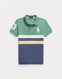 Big Pony Cotton Mesh Polo Shirt