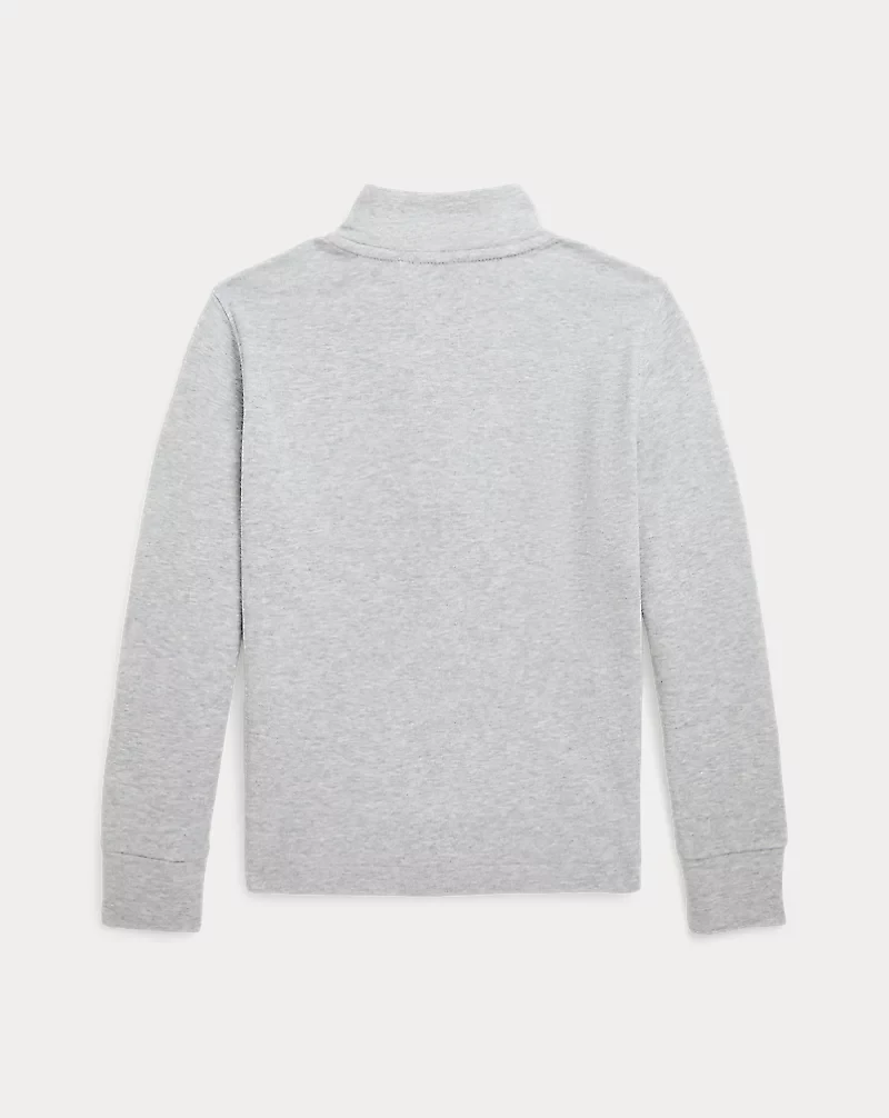 Cotton Interlock Quarter-Zip Pullover