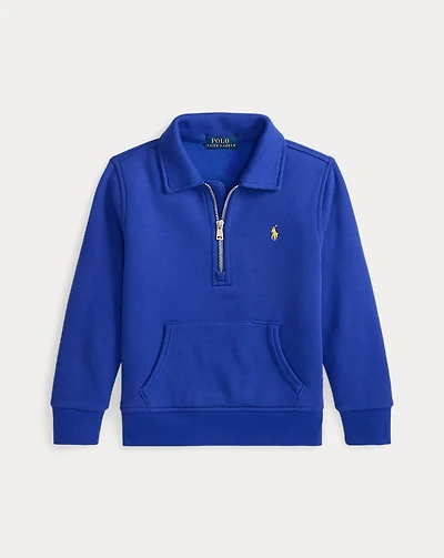 Fleece Collared Sweatshirt