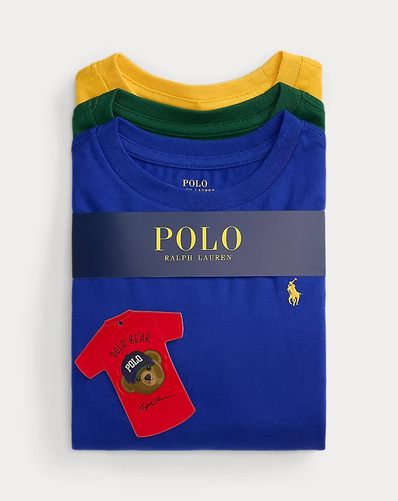 Cotton Long-Sleeve Tee 3-Pack