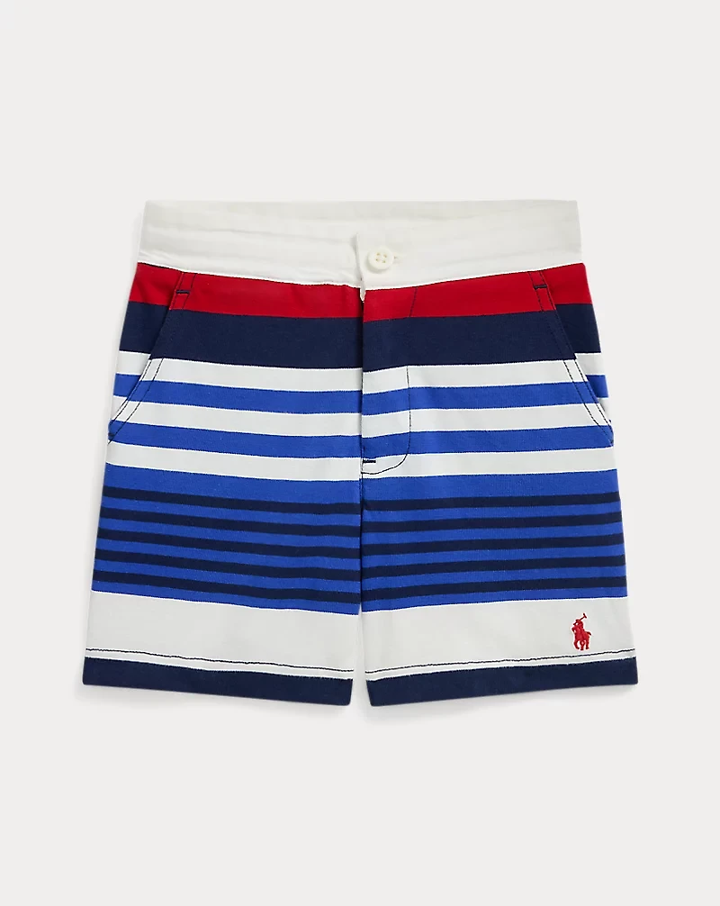 Striped Cotton Jersey Short