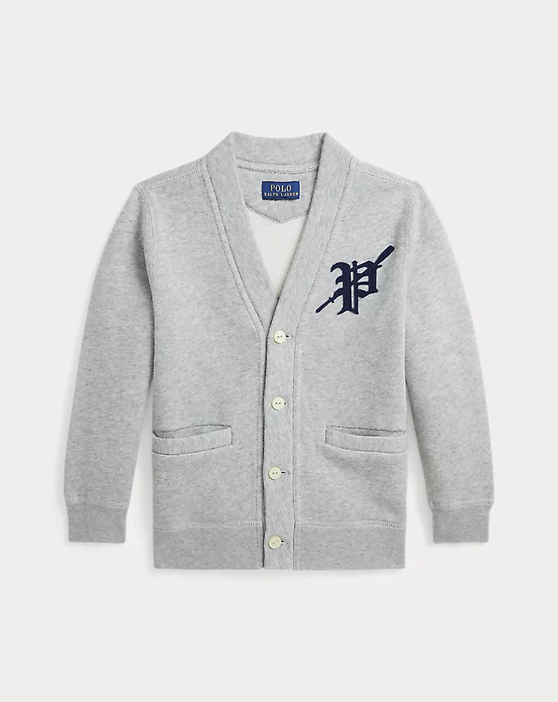 Rowing-Patch Fleece Cardigan