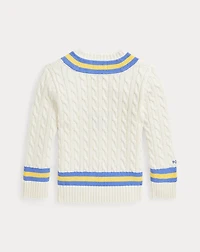 Embroidered Cotton Cricket Sweater