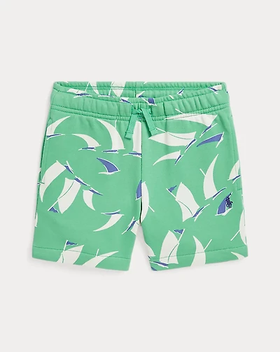 Sailboat-Print French Terry Short