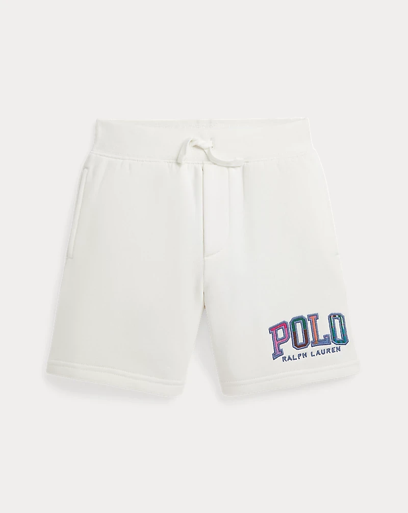 Madras-Logo Fleece Short