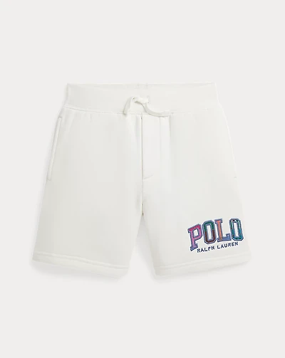 Madras-Logo Fleece Short