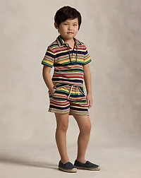 Striped Cotton Terry Short