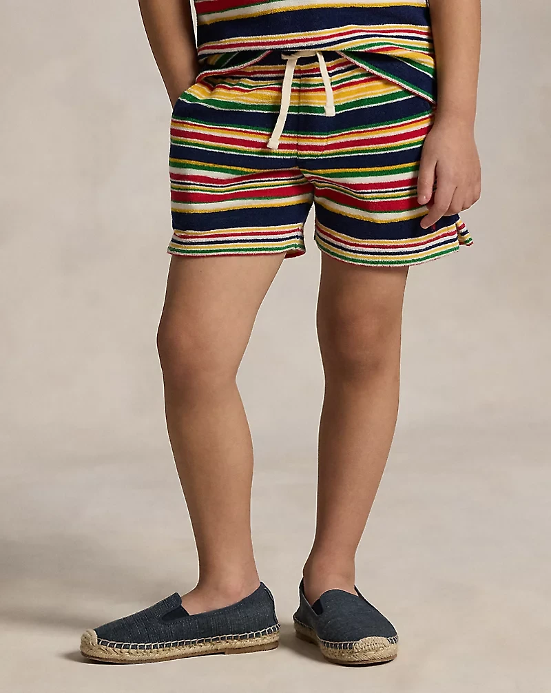 Striped Cotton Terry Short