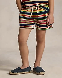 Striped Cotton Terry Short