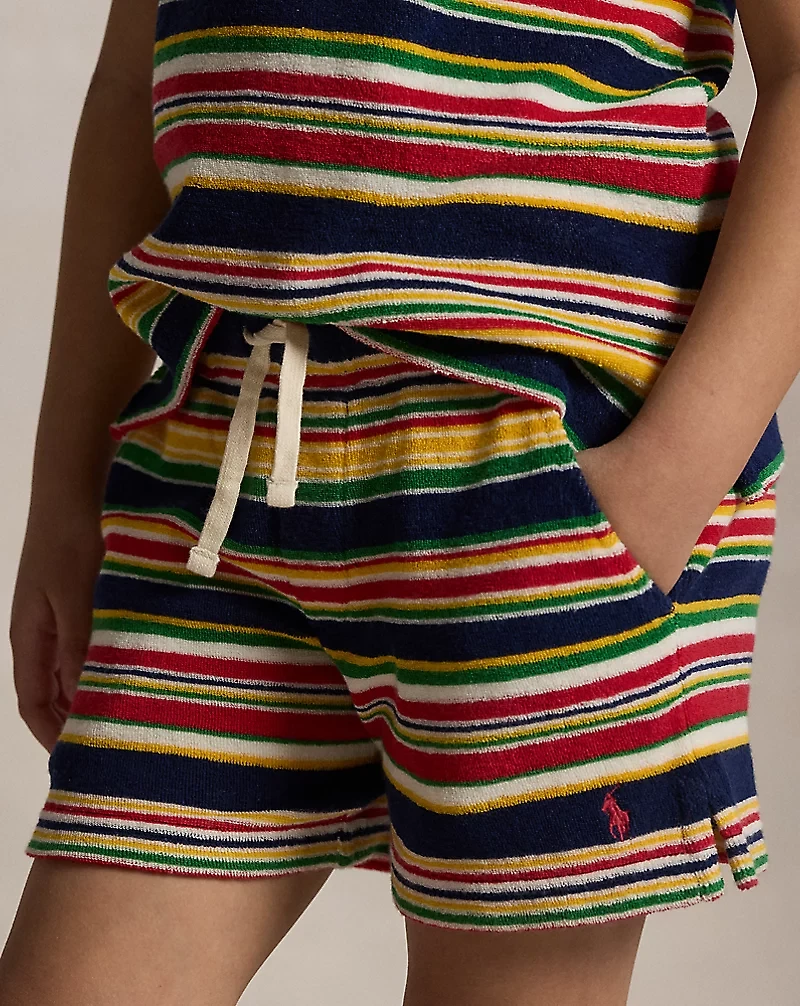 Striped Cotton Terry Short