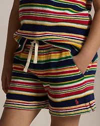 Striped Cotton Terry Short