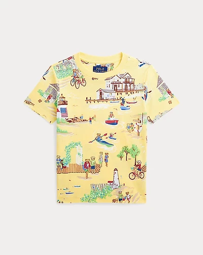 Polo Bear Cotton Jersey Tee