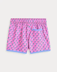 Pineapple-Print Swim Trunk