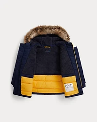 Faux-Fur-Trim Down Parka