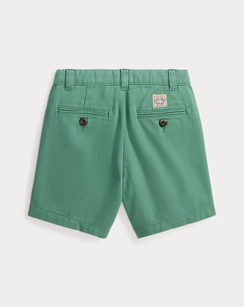 Cormac Pleated Cotton Chino Short