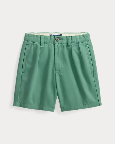 Cormac Pleated Cotton Chino Short