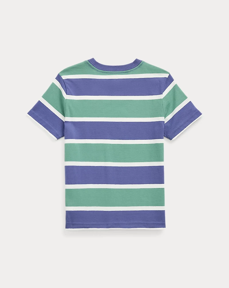 Polo Bear Striped Cotton Jersey Tee