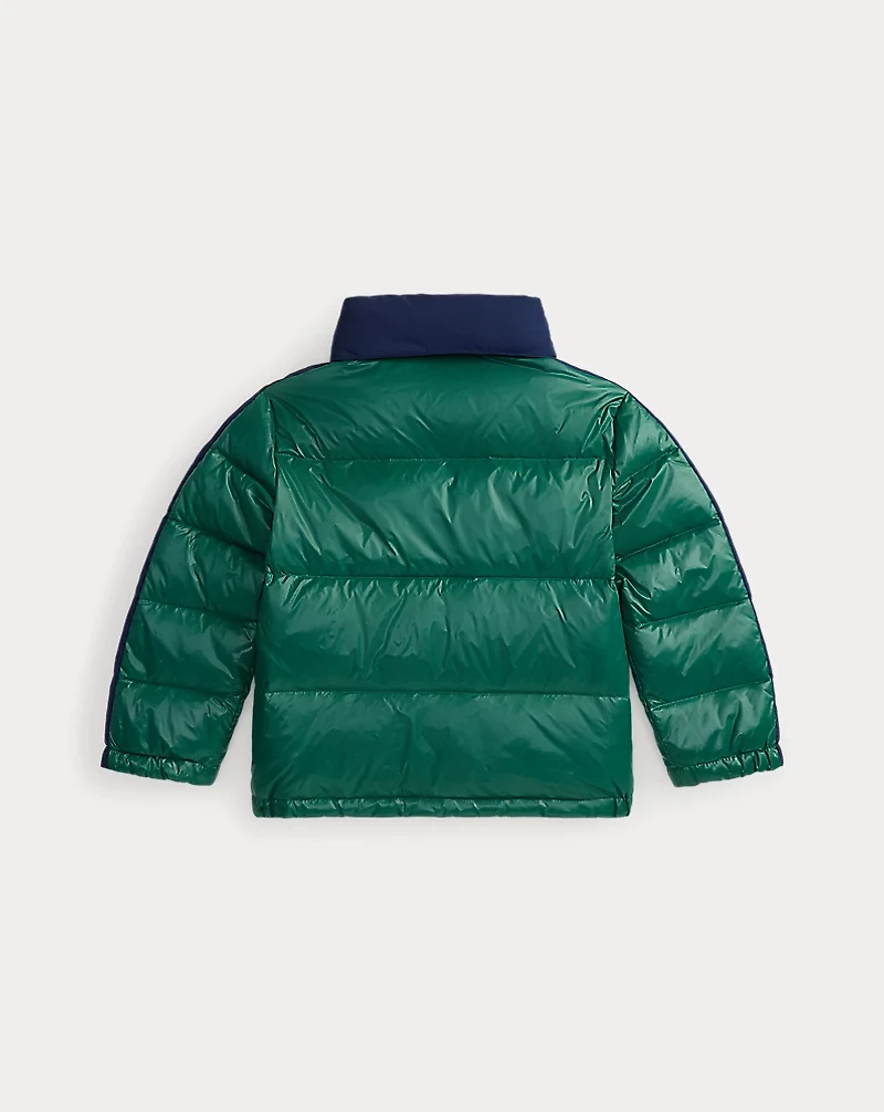 Logo Down Hooded Jacket