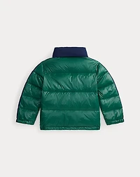 Logo Down Hooded Jacket