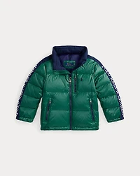Logo Down Hooded Jacket